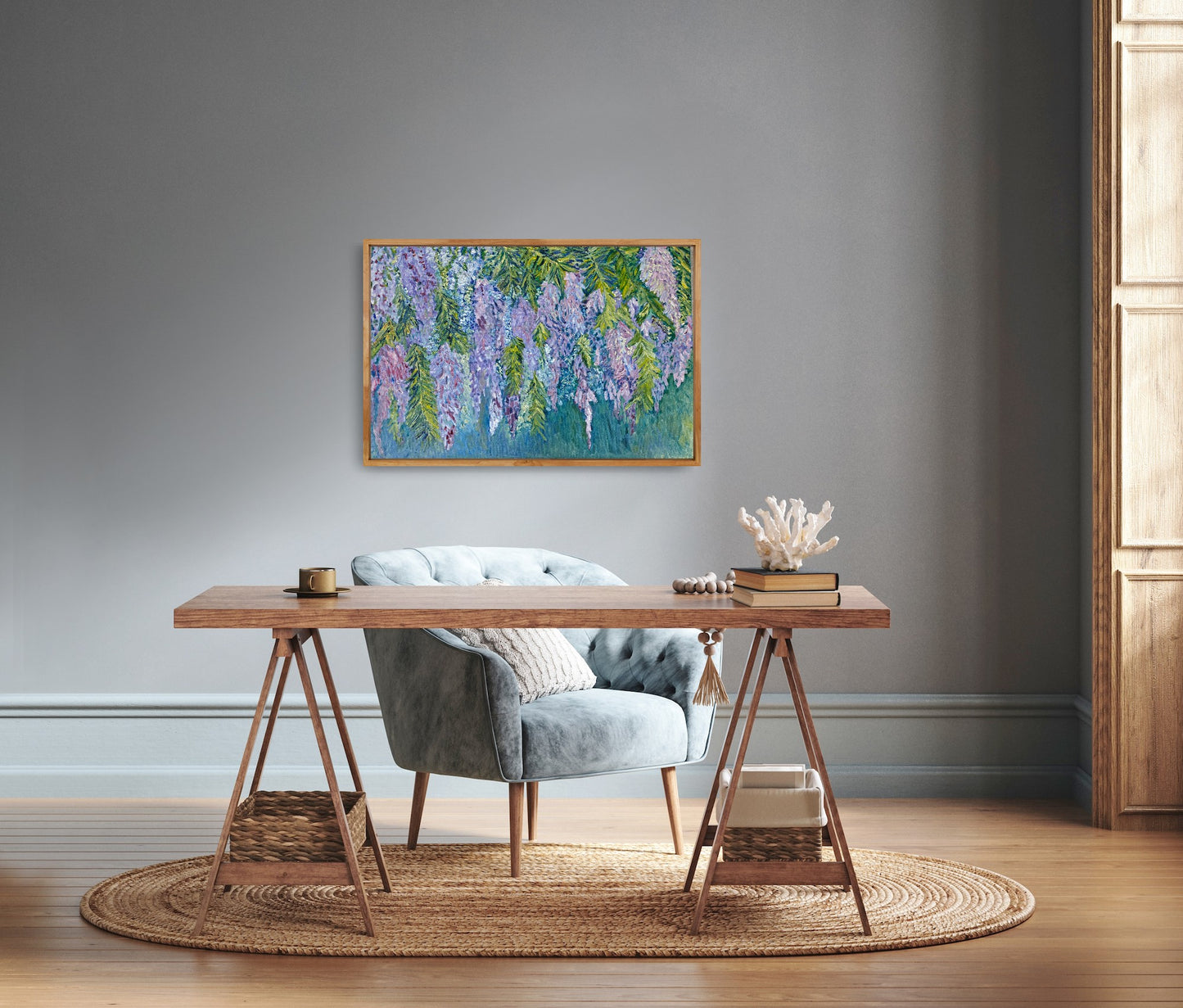Wisteria - 36" x 24" Oil on Canvas