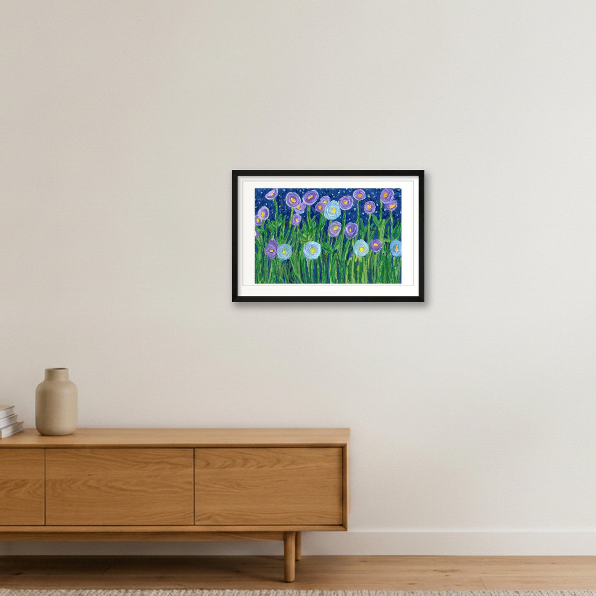 Bloom in the Dark — 60×40cm, 24×16" Black Frame