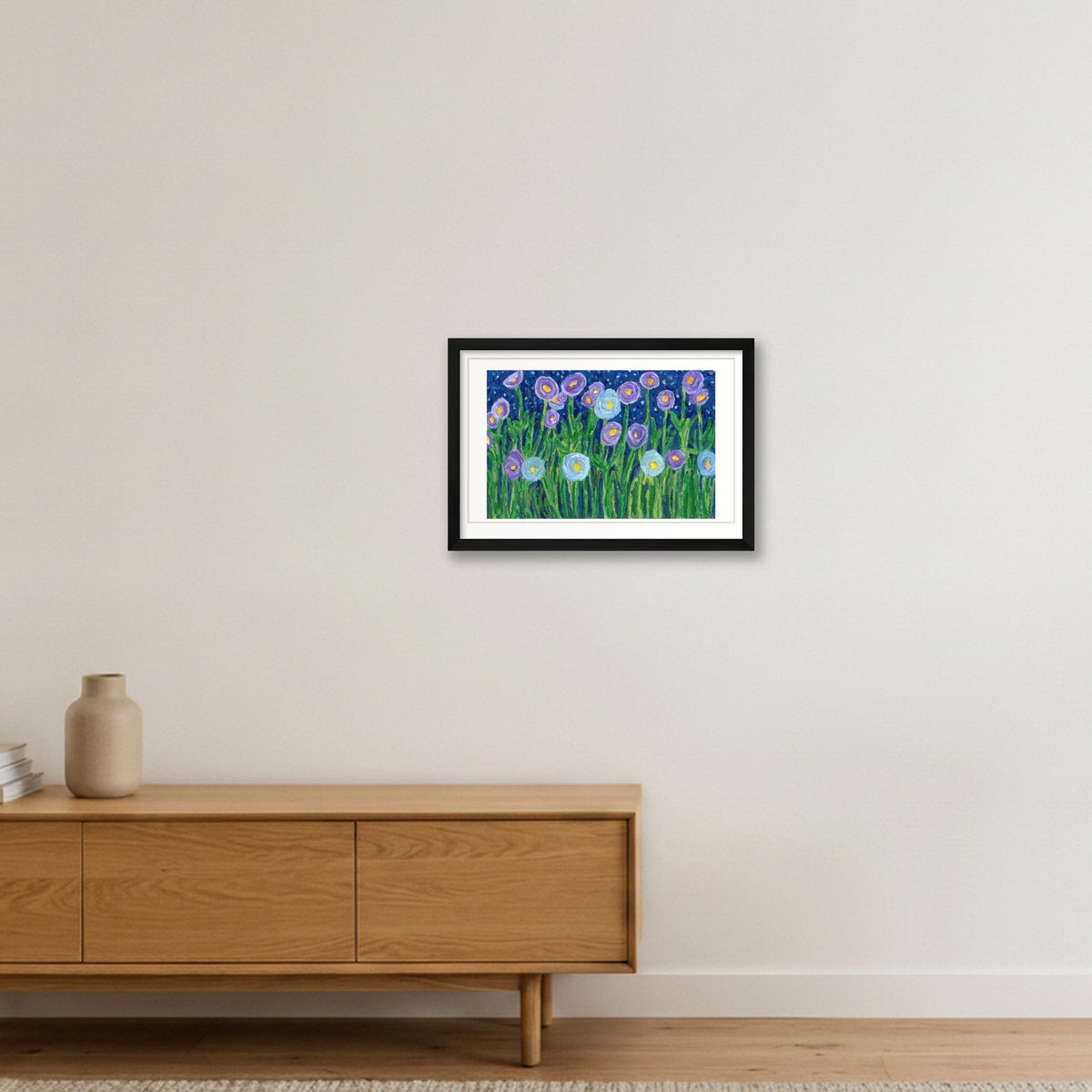 Bloom in the Dark — 45×30cm, 18×12" Black Frame