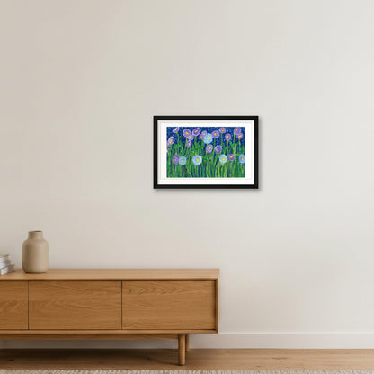 Bloom in the Dark — 45×30cm, 18×12" Black Frame