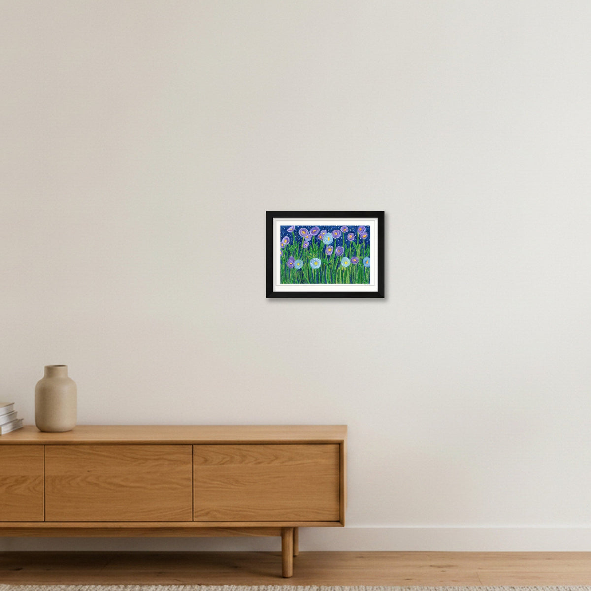 Bloom in the Dark — A4 (30×21cm, 12×8") Black Frame