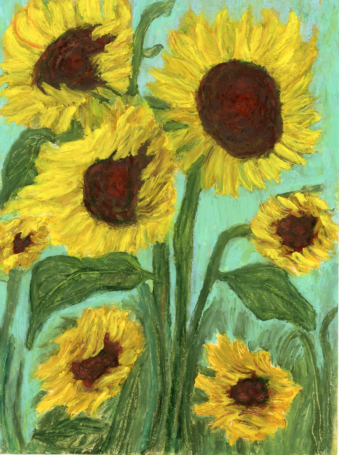 Dancing Sunflowers | Fine Art Print by Katie Shapiro Art