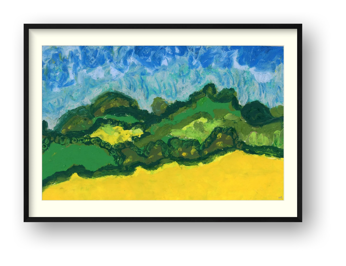 Bath Canola Fields | Fine Art Print by Katie Shapiro — framed