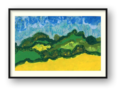 Bath Canola Fields | Fine Art Print by Katie Shapiro — framed