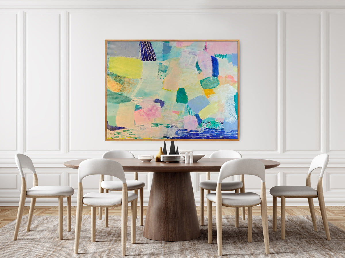 Lemon Drizzle and LA | Original Mixed Media Painting by Katie Shapiro