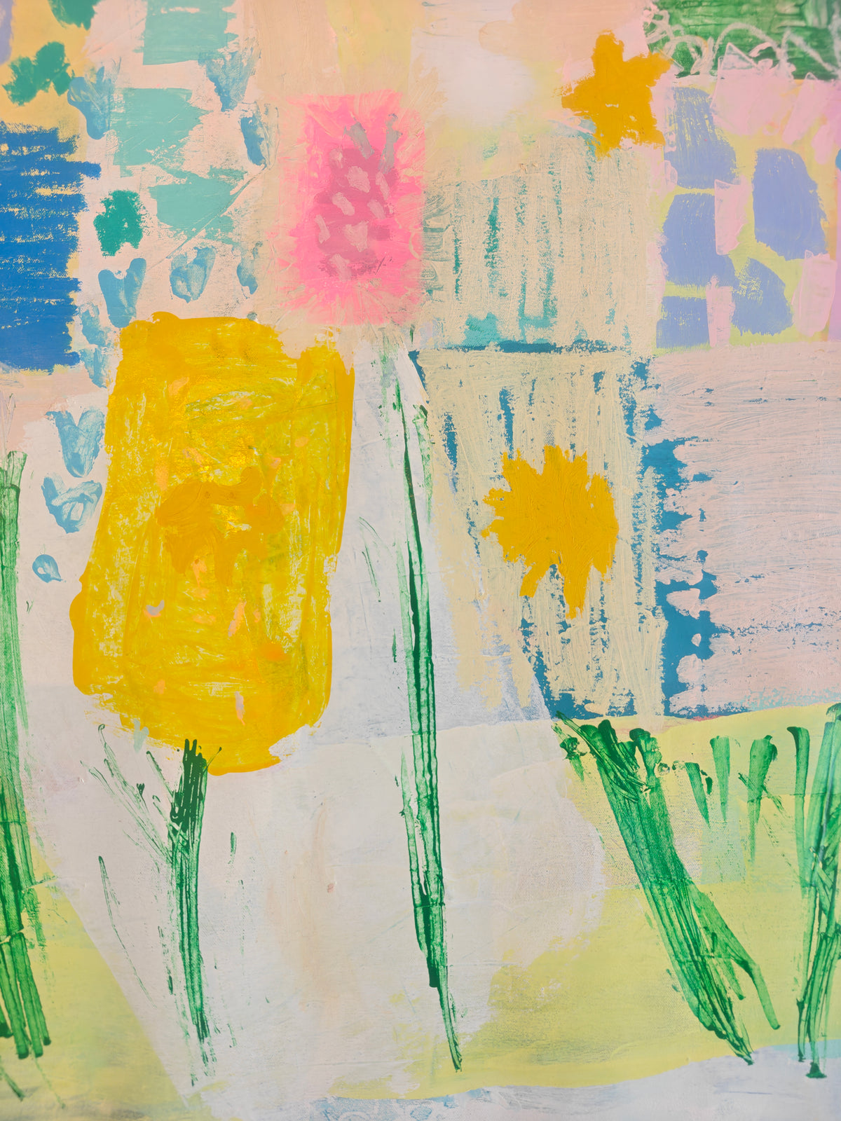 Elderflower and El Segundo | Original Mixed Media Painting by Katie Shapiro