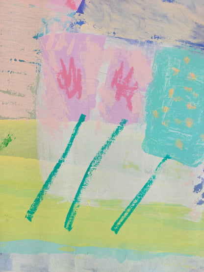 Elderflower and El Segundo | Original Mixed Media Painting by Katie Shapiro