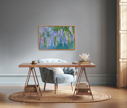 Wisteria - 36" x 24" Oil on Canvas