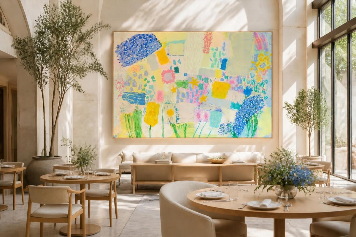 Elderflower and El Segundo | Original Mixed Media Painting by Katie Shapiro