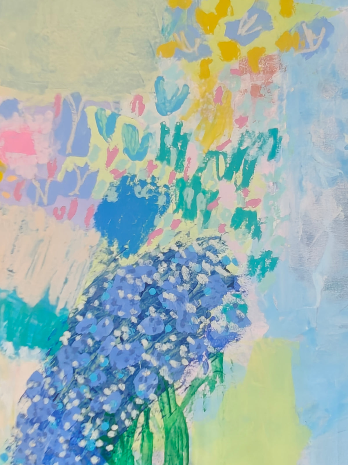 Elderflower and El Segundo | Original Mixed Media Painting by Katie Shapiro