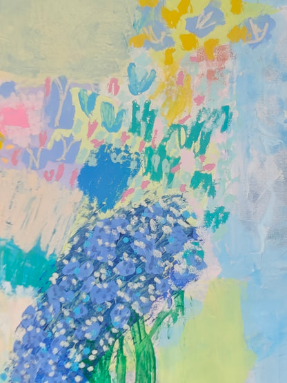 Elderflower and El Segundo | Original Mixed Media Painting by Katie Shapiro