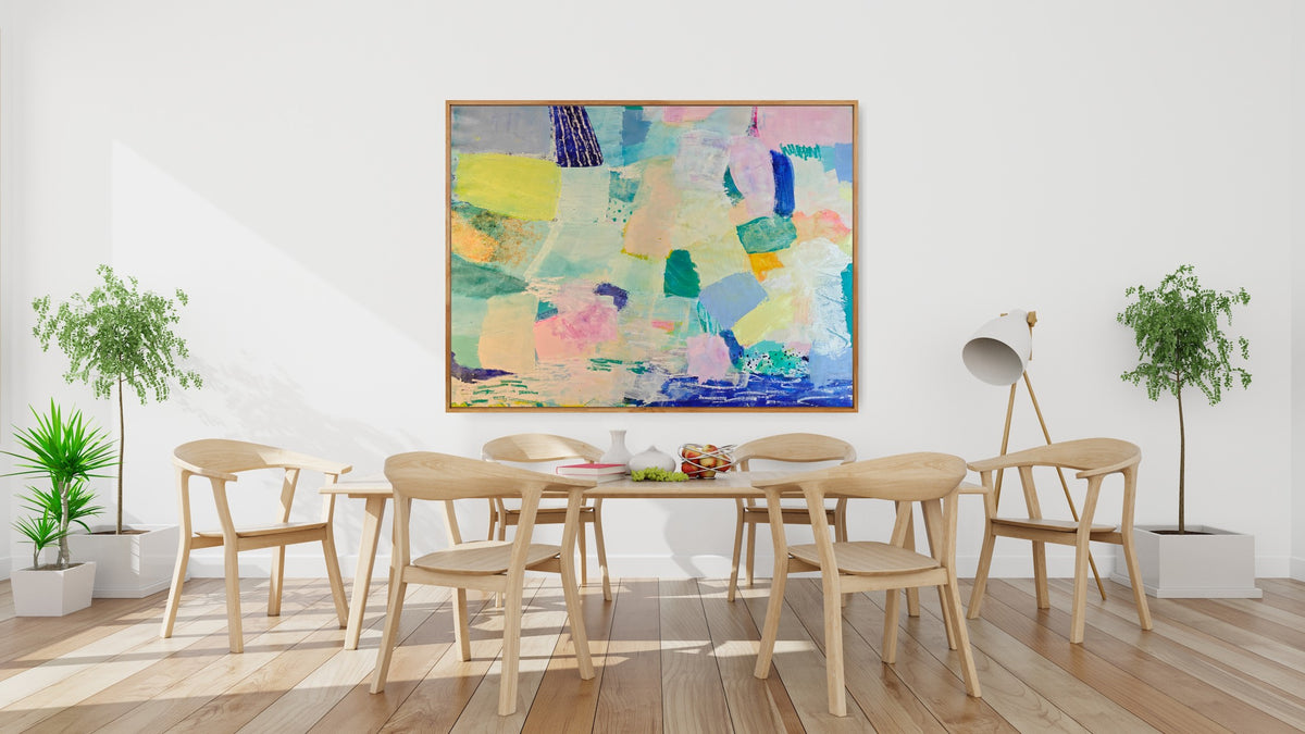 Lemon Drizzle and LA | Original Mixed Media Painting by Katie Shapiro