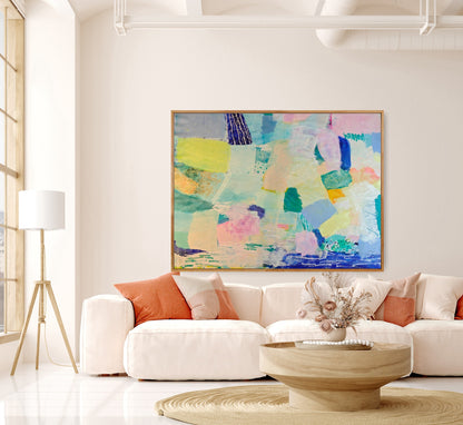 Lemon Drizzle and LA | Original Mixed Media Painting by Katie Shapiro