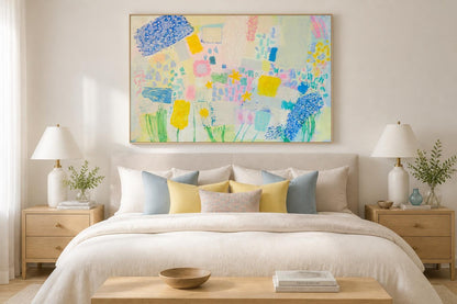 Elderflower and El Segundo | Original Mixed Media Painting by Katie Shapiro