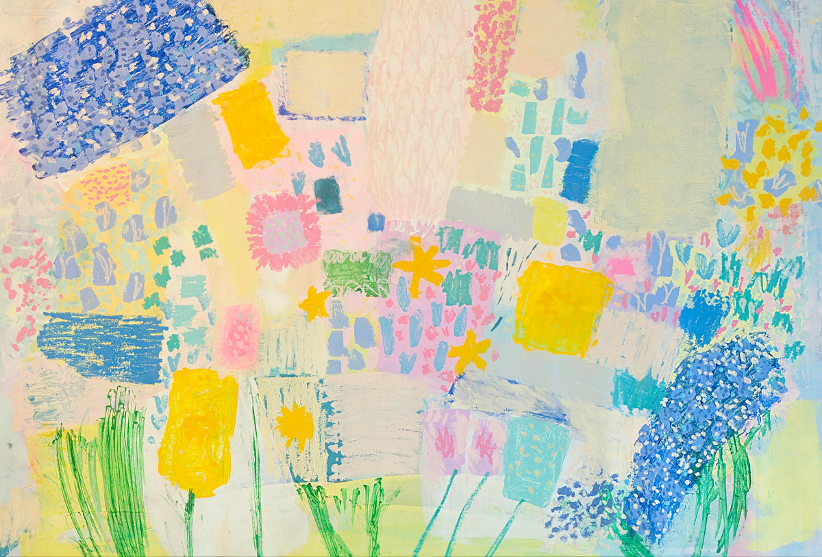 Elderflower and El Segundo | Original Mixed Media Painting by Katie Shapiro
