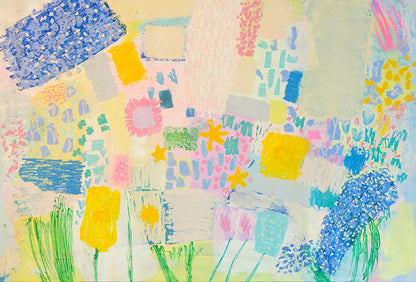 Elderflower and El Segundo | Original Mixed Media Painting by Katie Shapiro