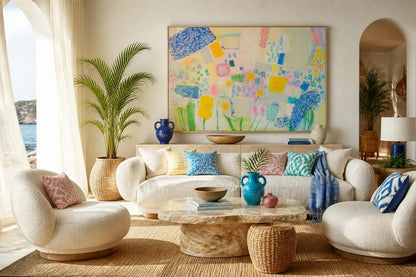 Elderflower and El Segundo | Original Mixed Media Painting by Katie Shapiro